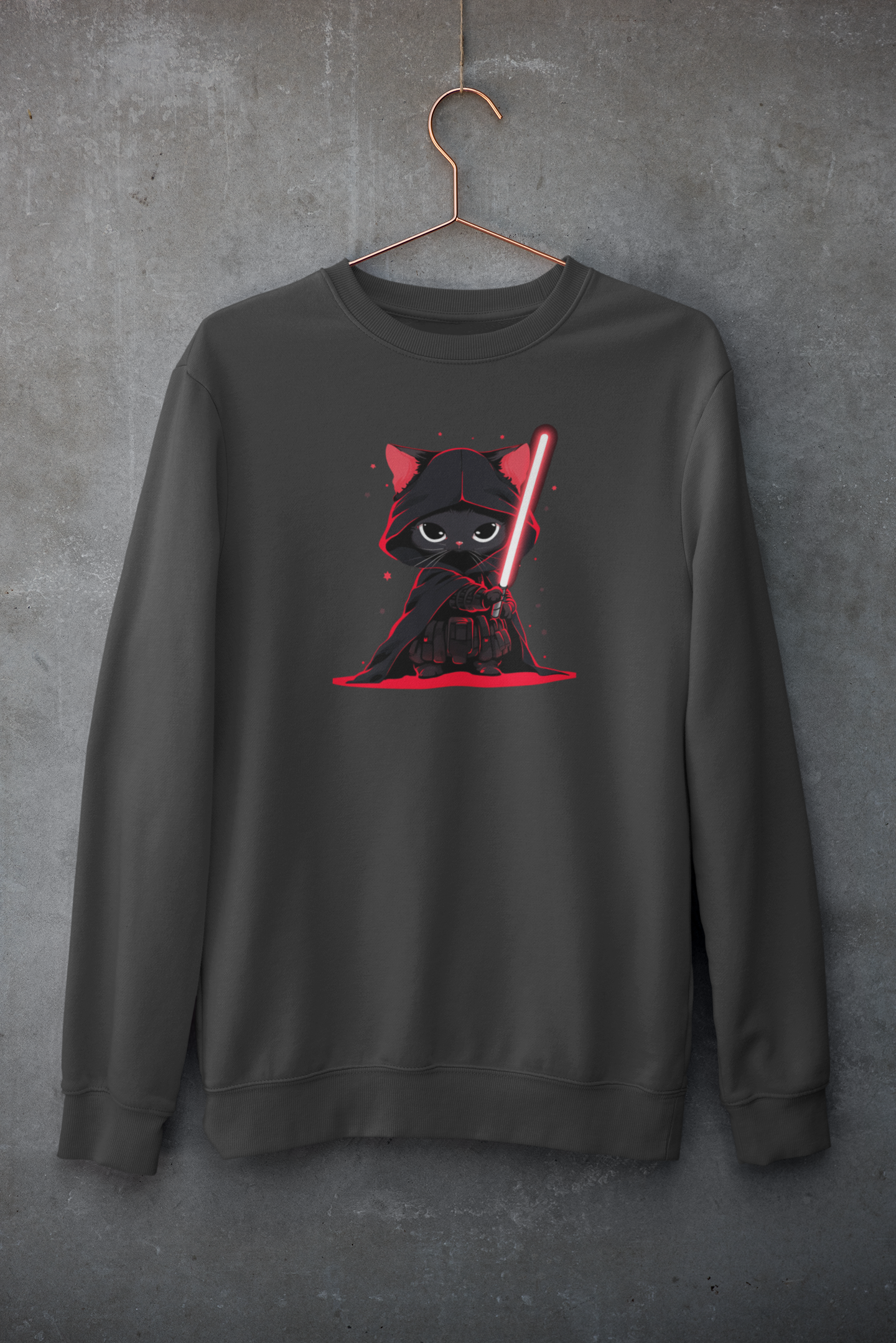 Cat Vader Sweatshirt: Embrace the Feline Dark Side!