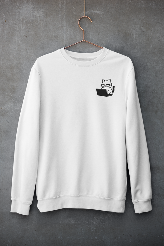 Nerd Cat Work Mode Sweatshirt
