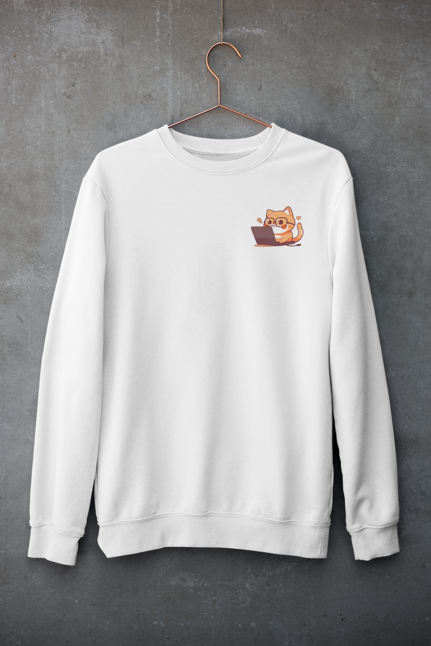 Nerd Tabby Workaholic Sweatshirt