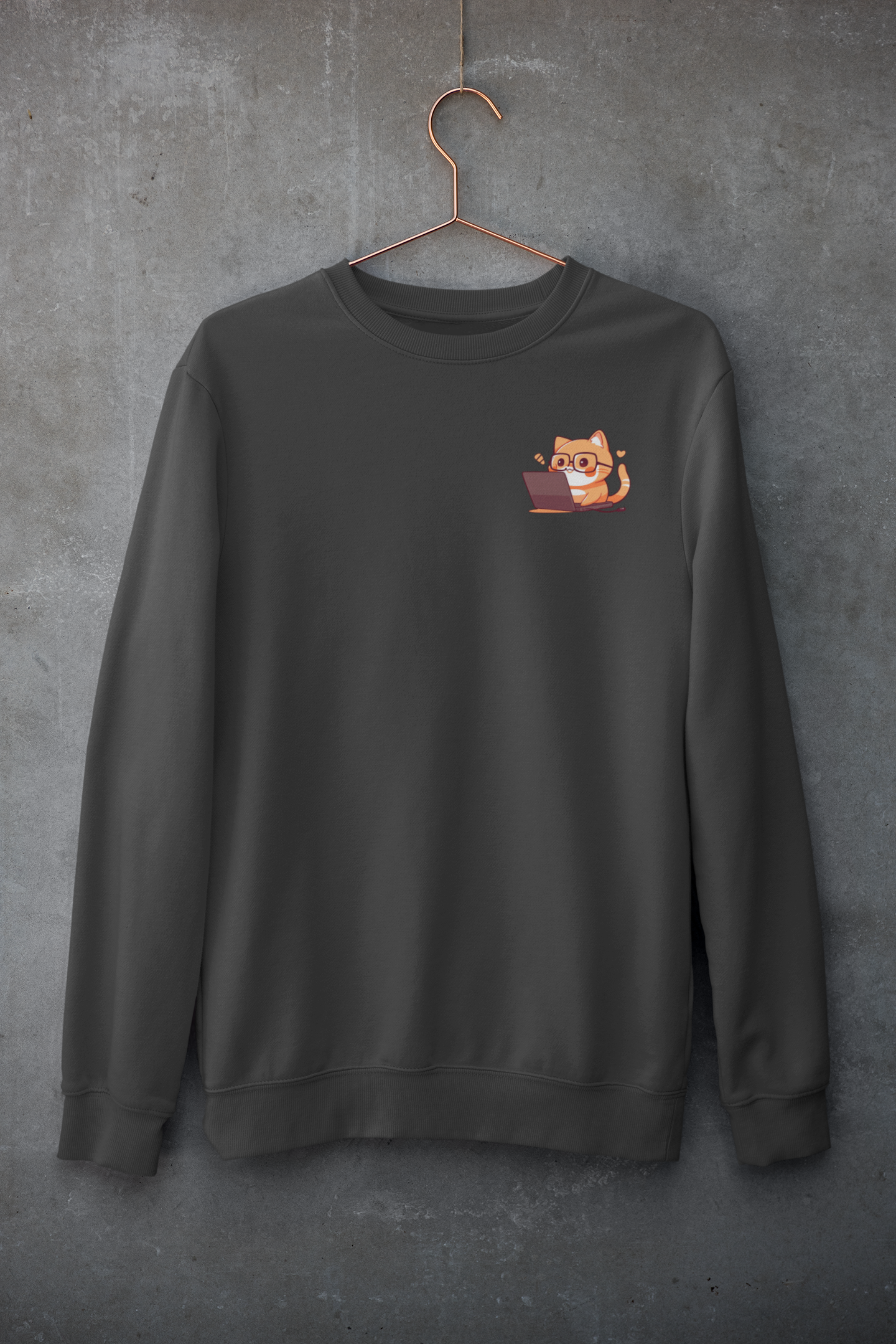 Nerd Tabby Workaholic Sweatshirt