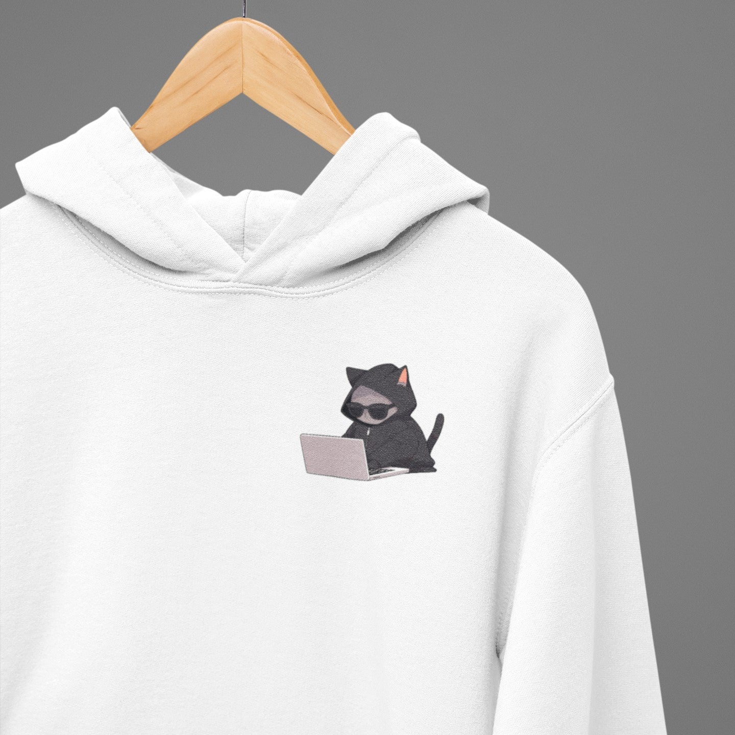 Cool Cat Hacker Hoodie