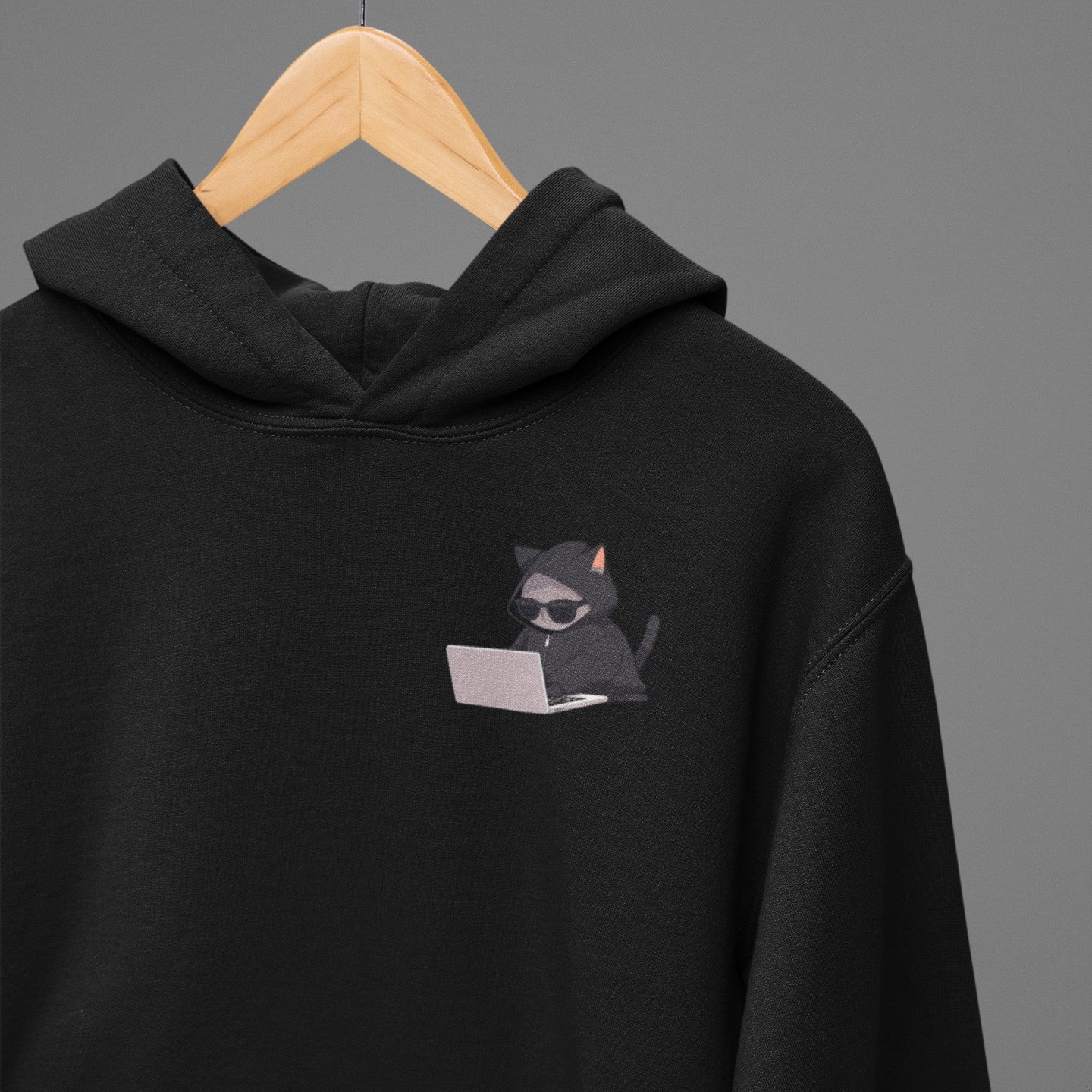 Cool Cat Hacker Hoodie
