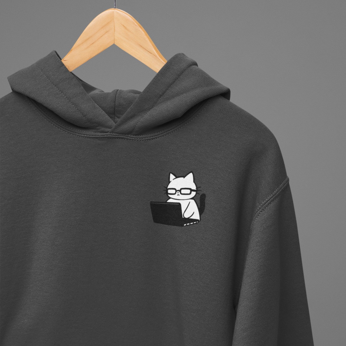 Nerd Cat Work Mode Hoodie