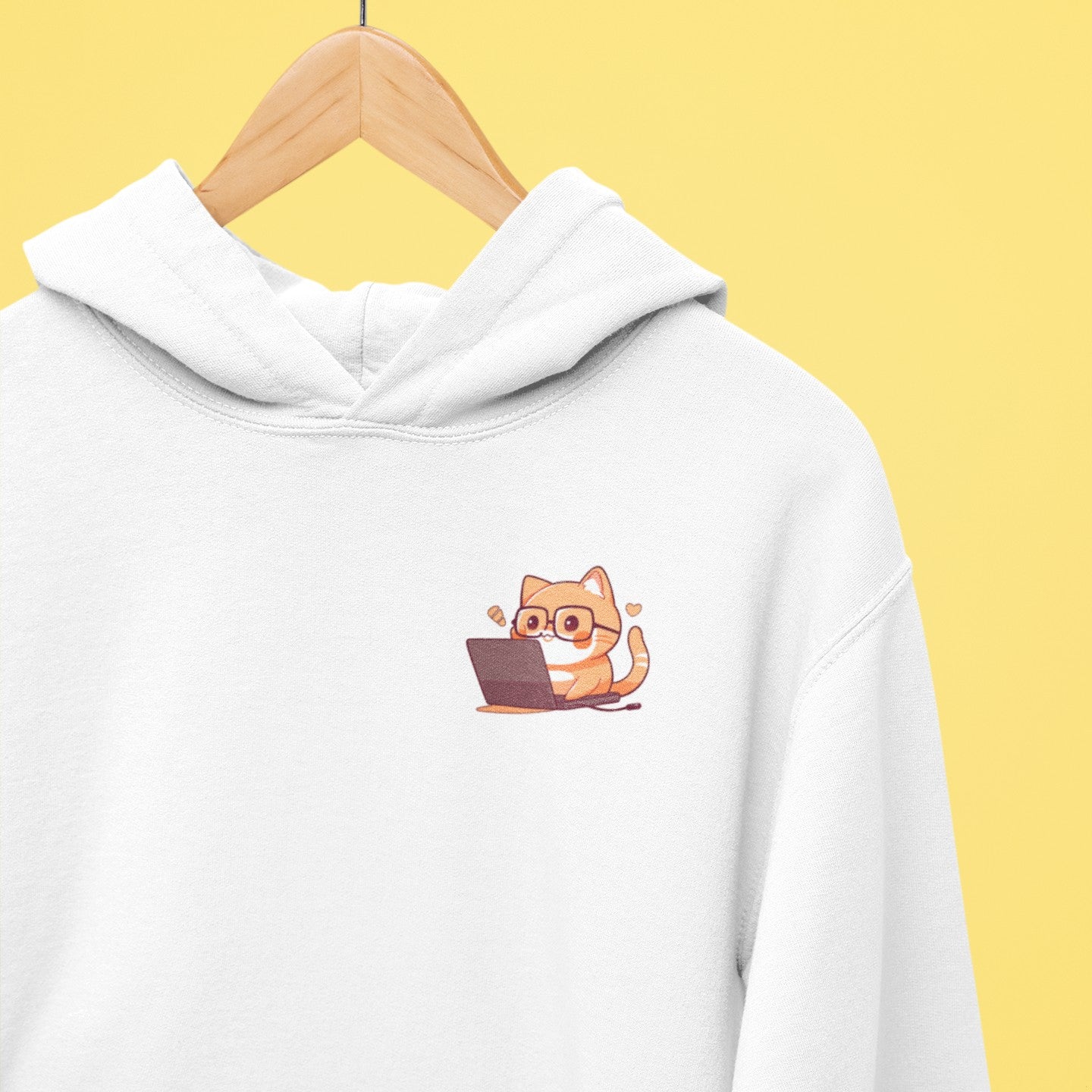 Nerd Tabby Workaholic Hoodie