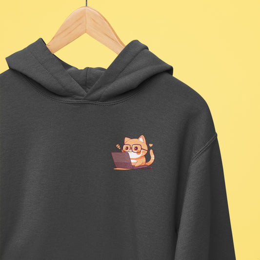 Nerd Tabby Workaholic Hoodie
