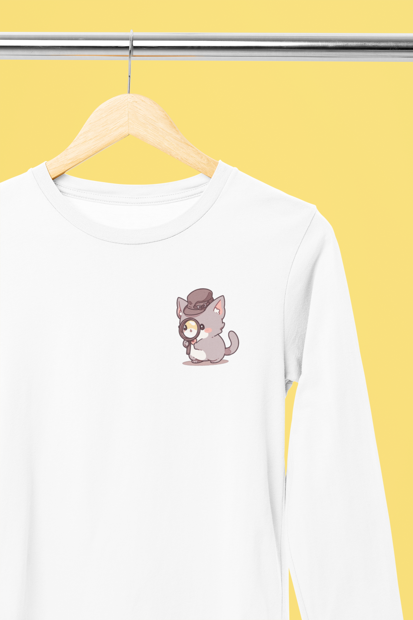 Purrlock Holmes Investigator Long Sleeve Tee