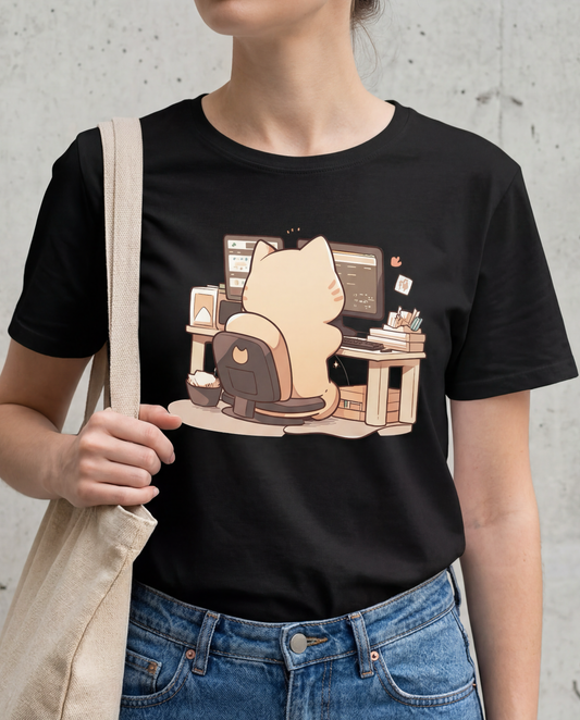 Tech-Savvy Cat T-Shirt