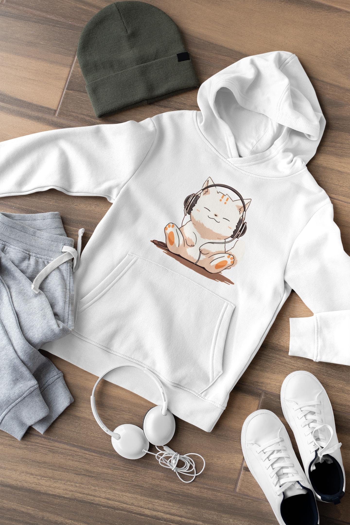 Meow-sic Lover's Hoodie – OsakaCat Meow-sic Lover's Hoodie – OsakaCat