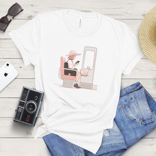 Train Ride with Cat Mom Tee
