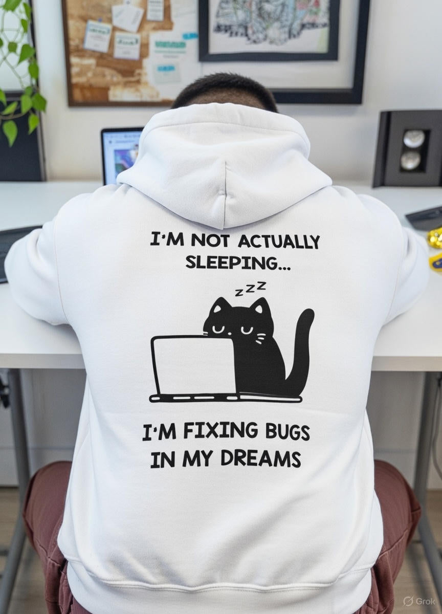 I'm Fixing Bugs in My Dreams Hoodie – OsakaCat