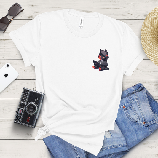 Black Cat Coding T-Shirt