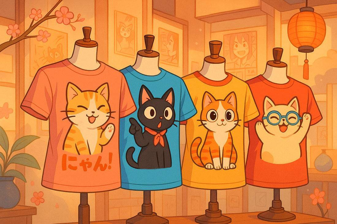 10 Cat-Themed Shirts for Anime Fans