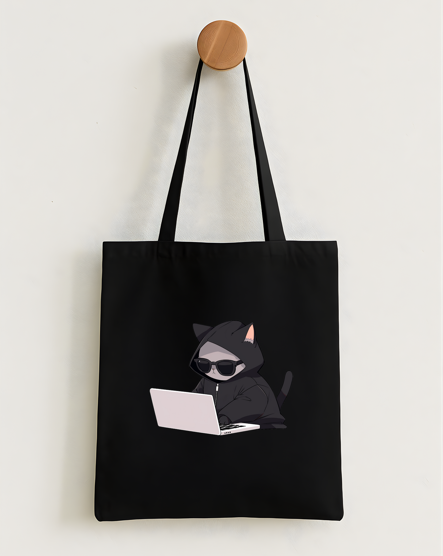 Cool Cat Hacker Classic Tote Bag