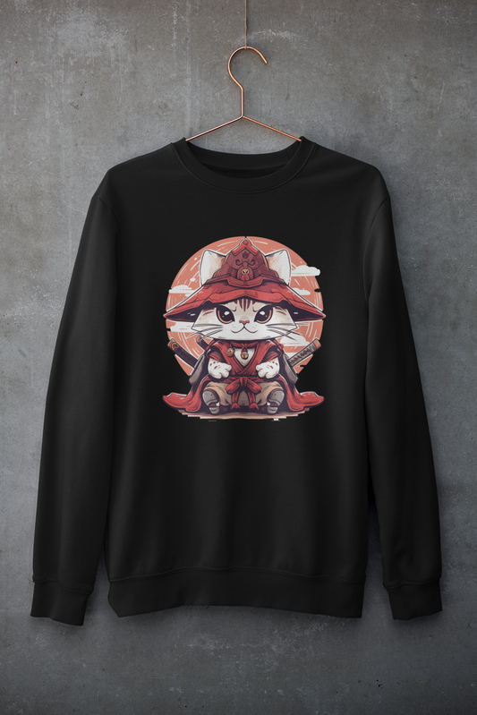 Katana Kitty: The Samurai Cat Sweatshirt