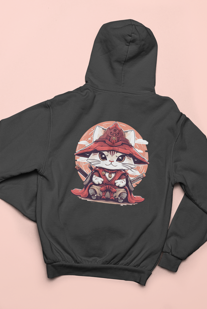 Katana Kitty: The Samurai Cat Zip Hoodie