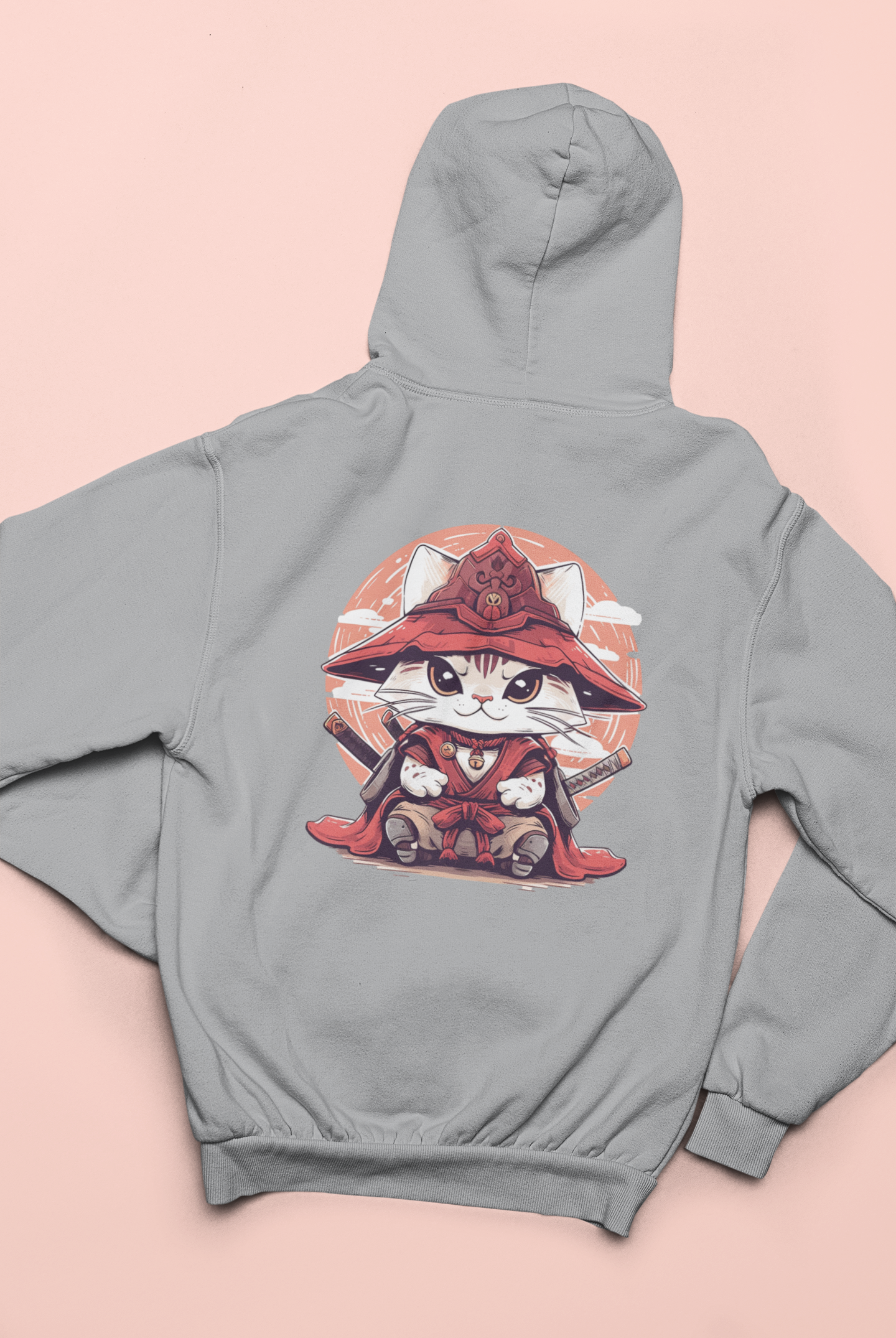 Katana Kitty: The Samurai Cat Zip Hoodie