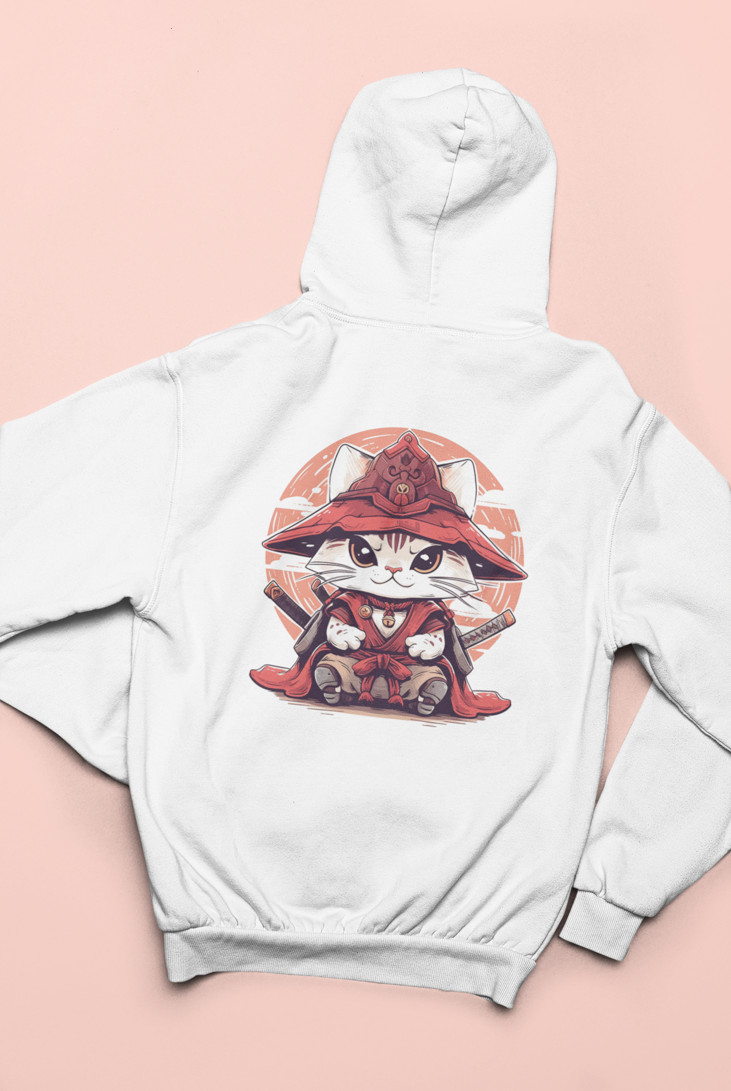 Katana Kitty: The Samurai Cat Zip Hoodie