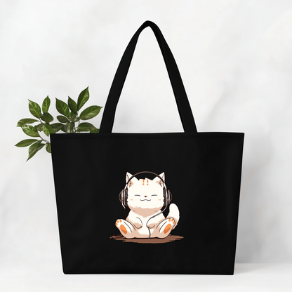 Meow-sic Lover's Jumbo Tote