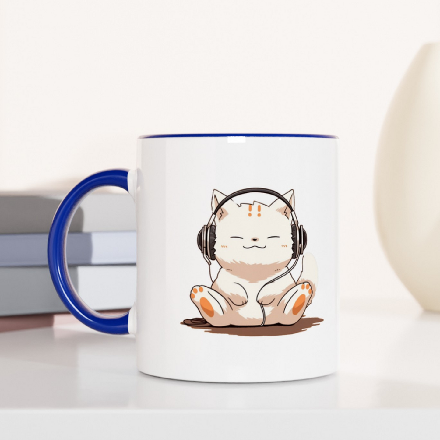 Meow-sic Lover’s 11oz Ceramic Two Tone Mug