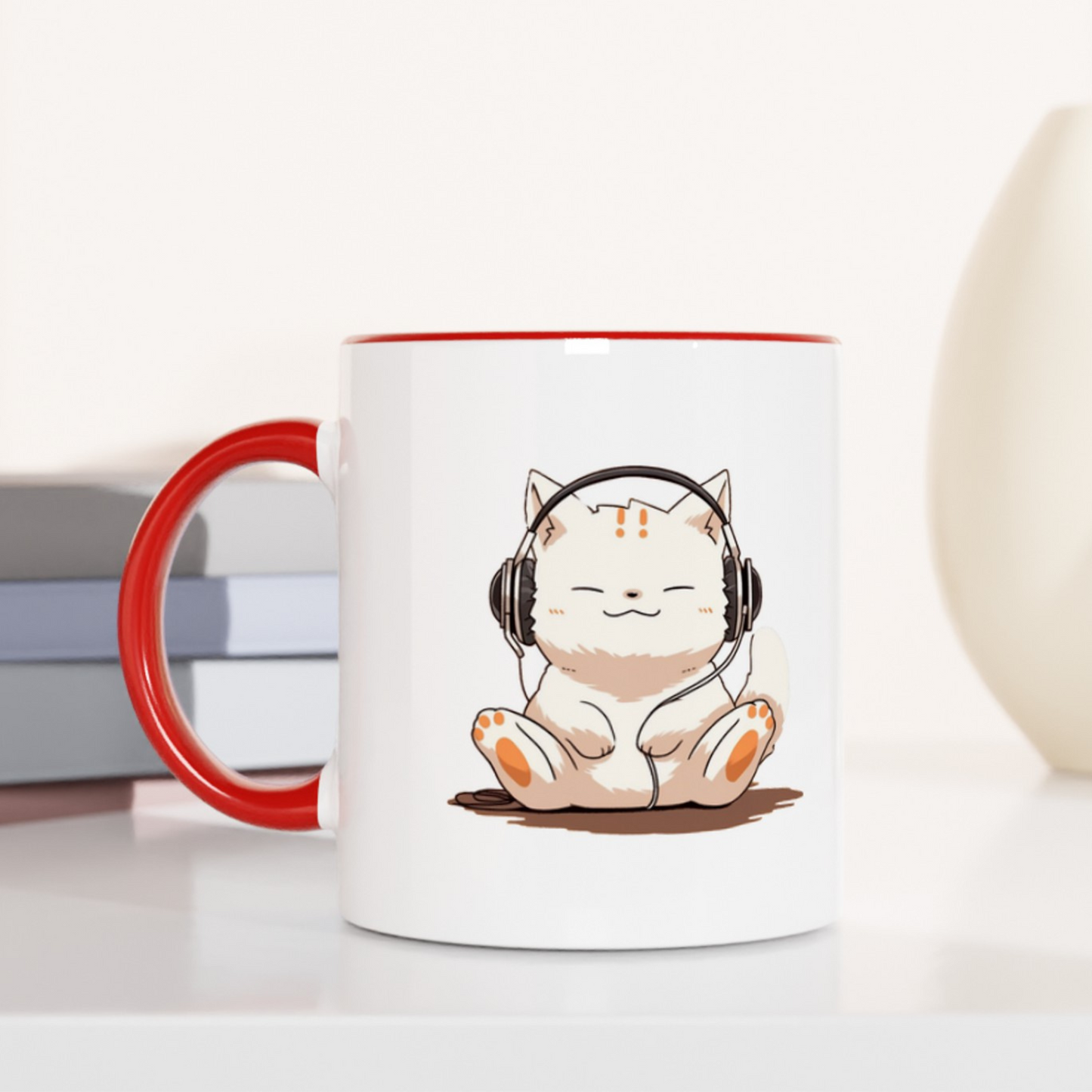 Meow-sic Lover’s 11oz Ceramic Two Tone Mug