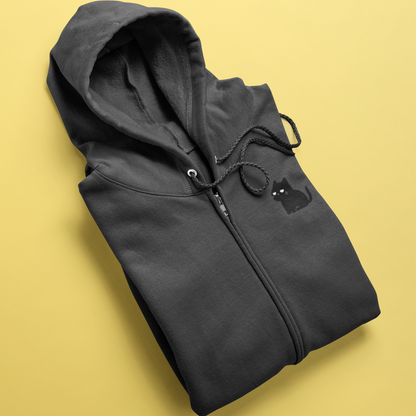 Suspurr-ious Kitty Zip Hoodie