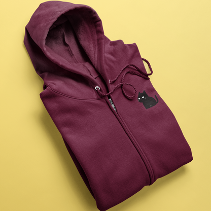 Suspurr-ious Kitty Zip Hoodie