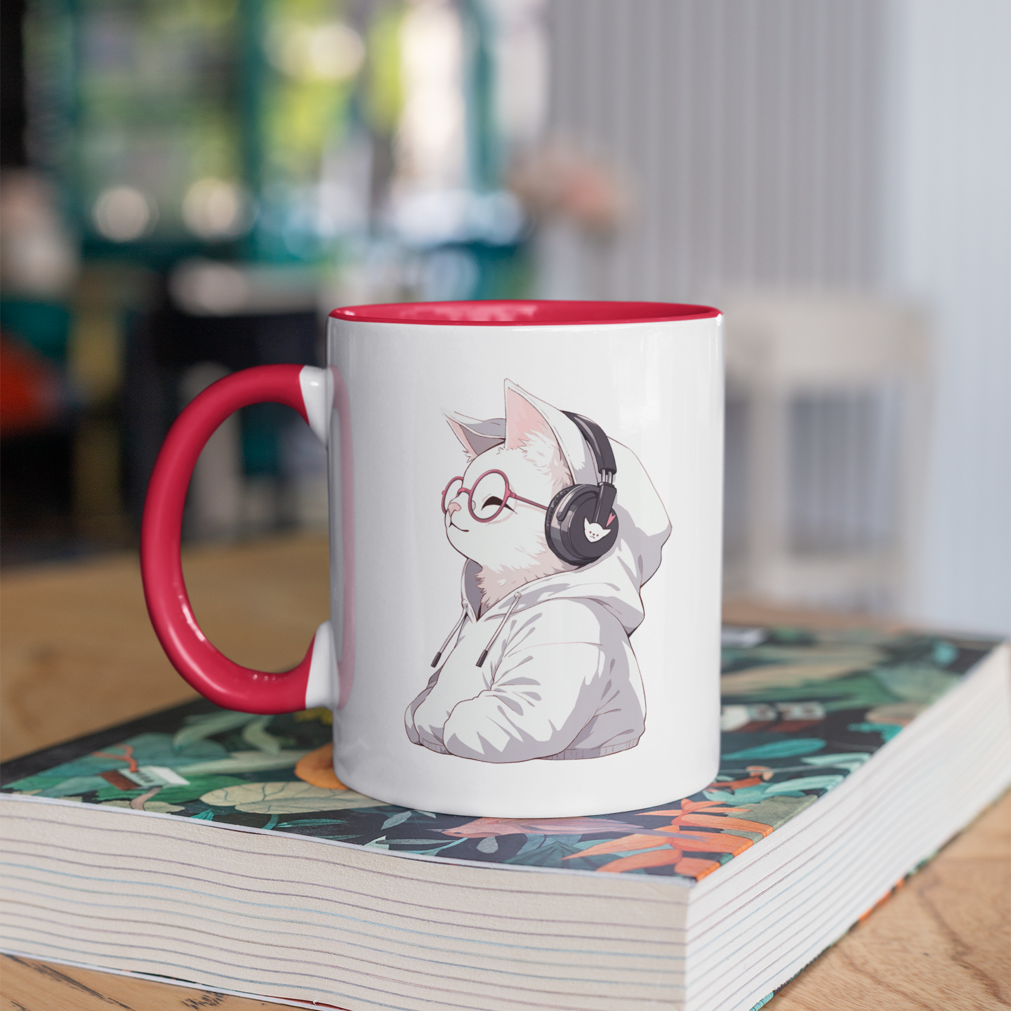 Purrfect Playlist 11oz Ceramic Two Tone Mug
