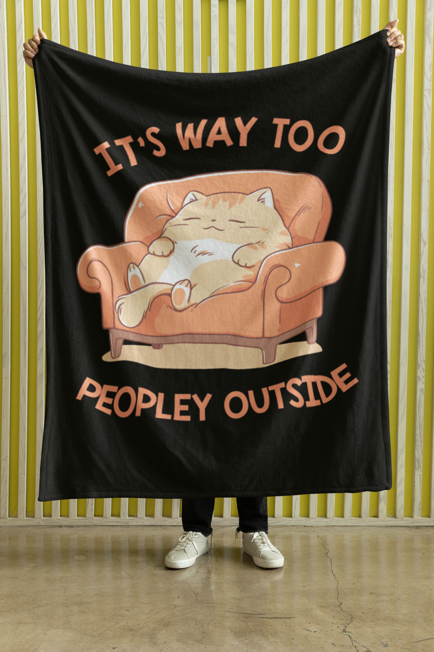 It's Way Too Peopley Outside Blanket