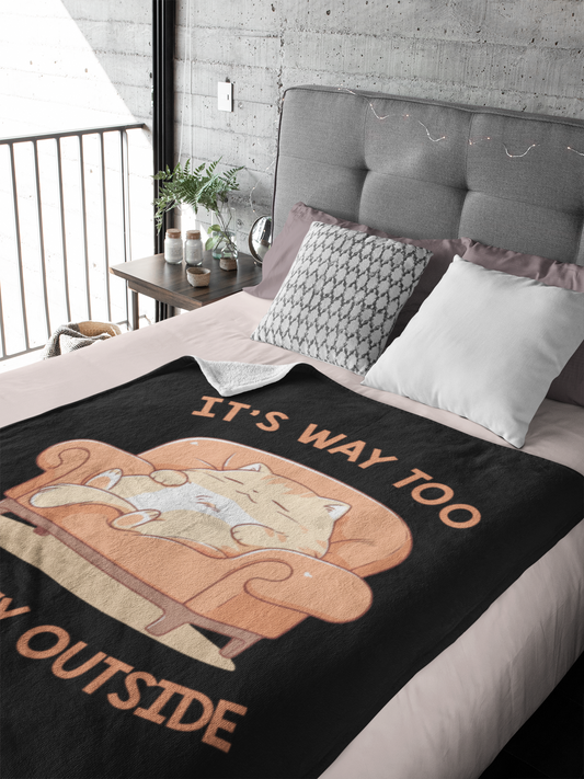 It's Way Too Peopley Outside Blanket