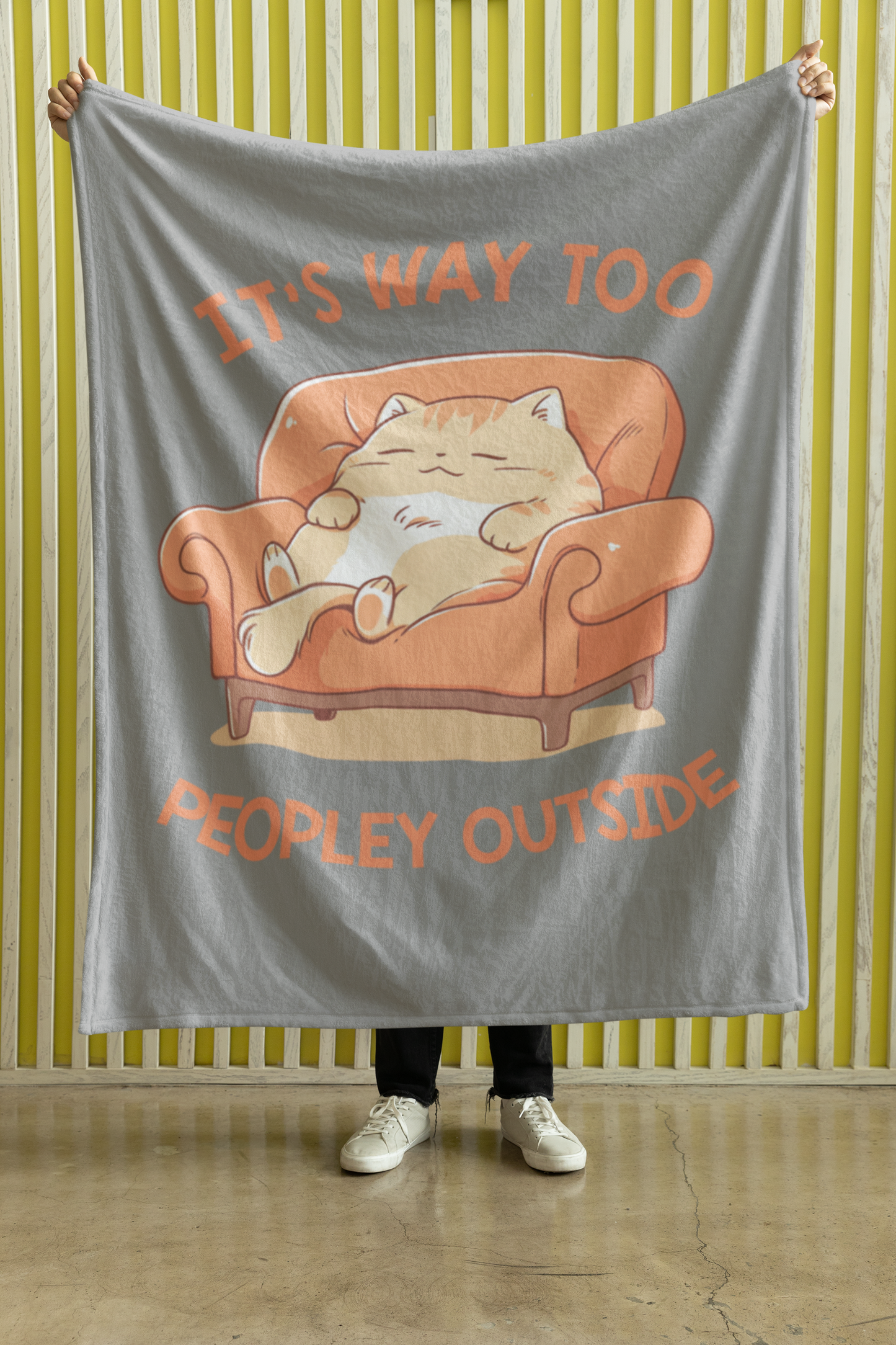 It's Way Too Peopley Outside Blanket