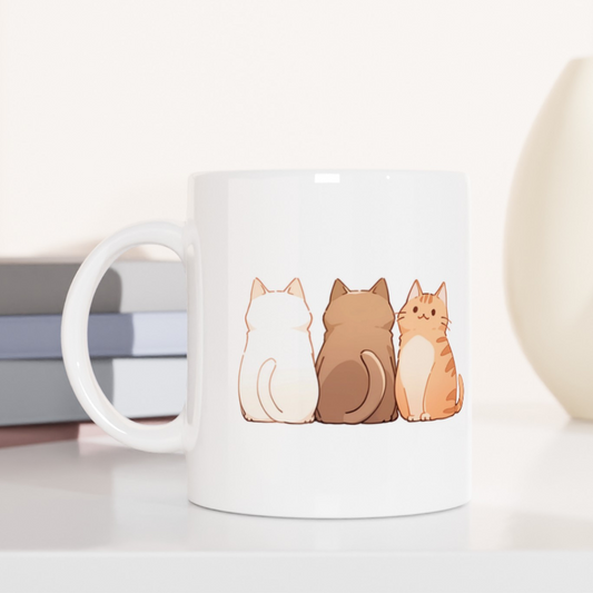 The Meow Trio (One Stands Out) Coffee Mug