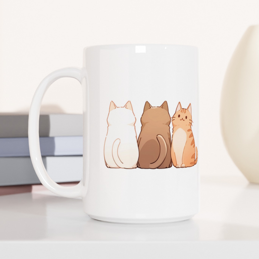 The Meow Trio (One Stands Out) Coffee Mug