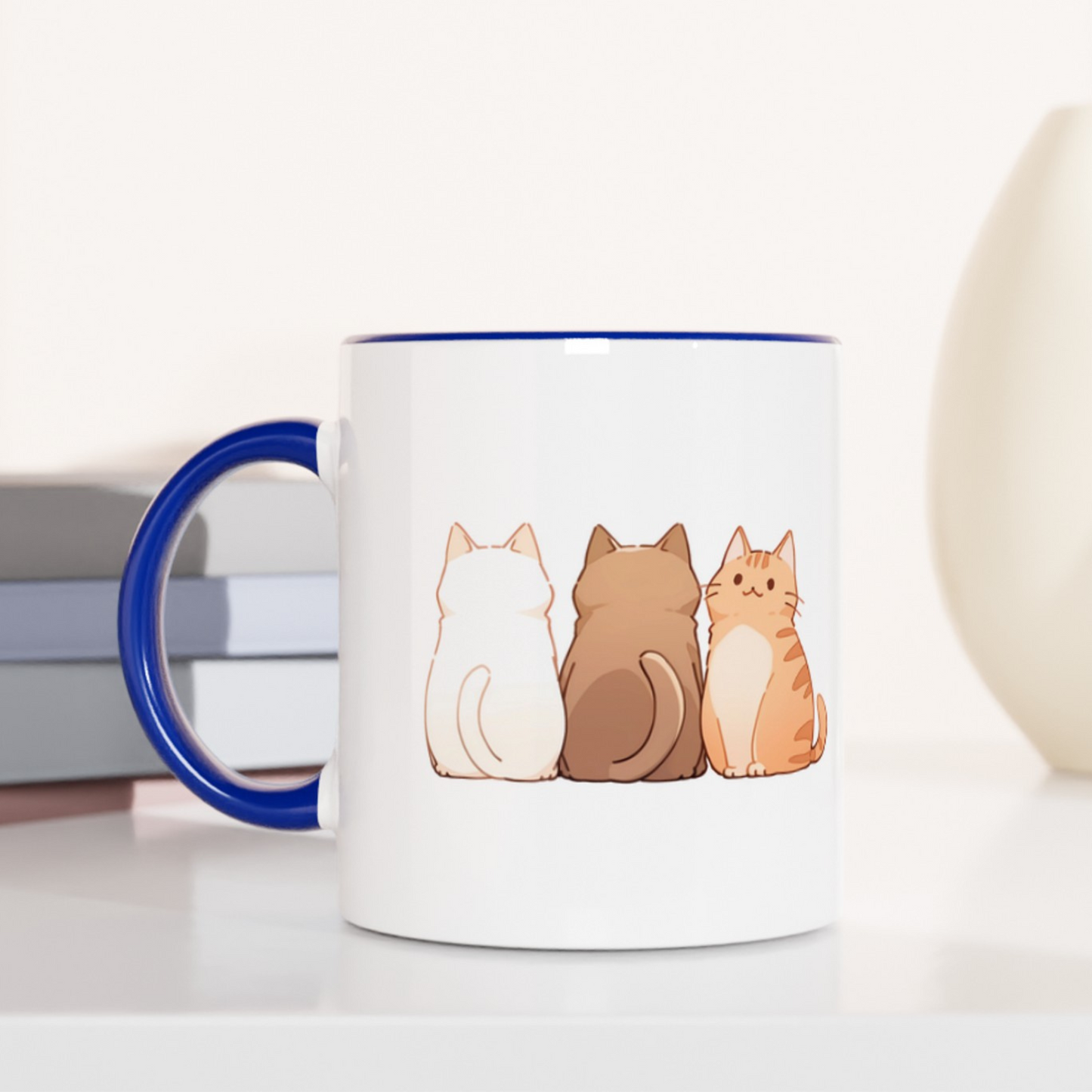 The Meow Trio (One Stands Out) 11oz Ceramic Two Tone Mug