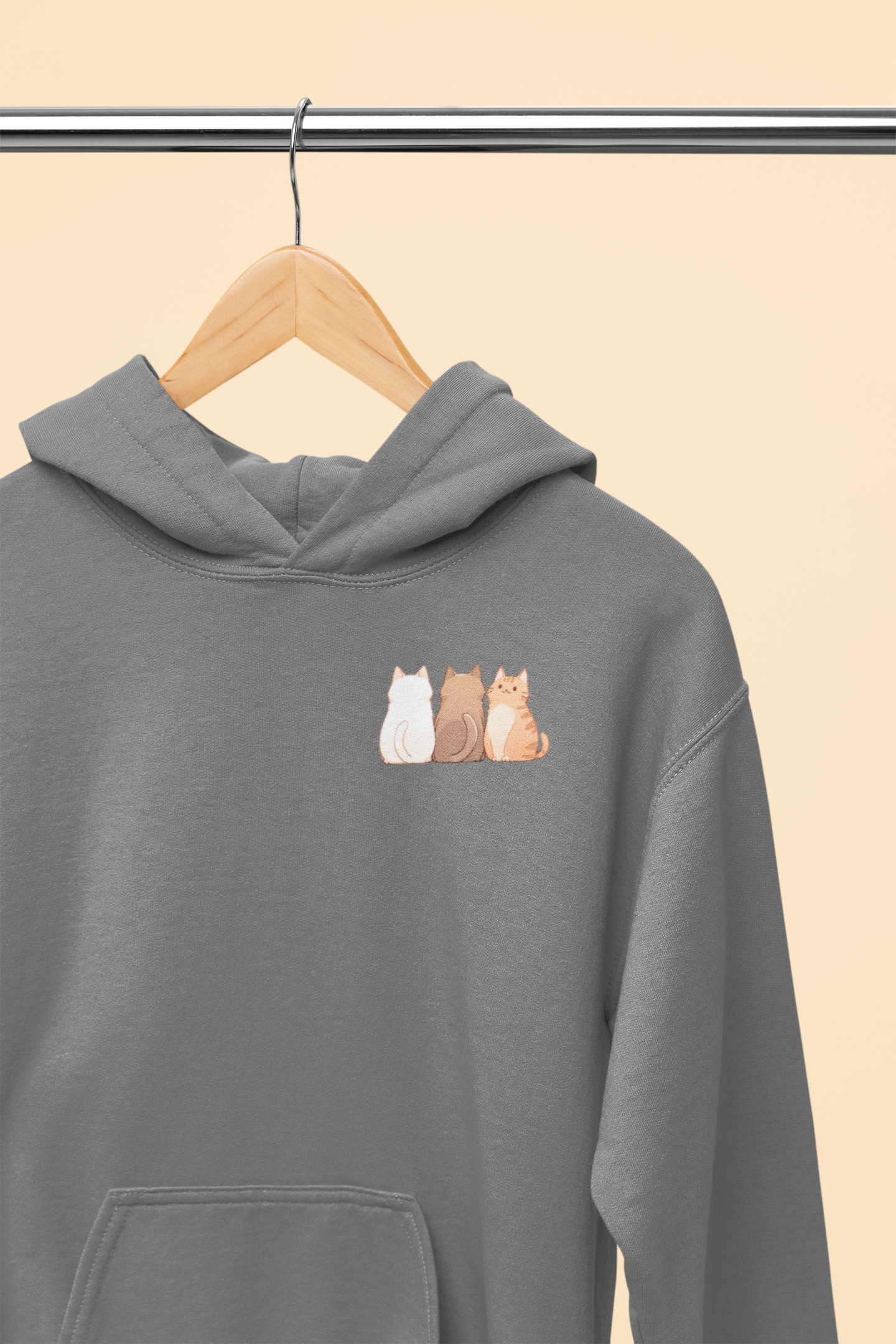 The Meow Trio (One Stands Out) Hoodie