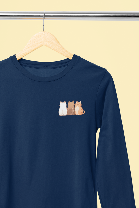 The Meow Trio (One Stands Out) Longsleeve Tee