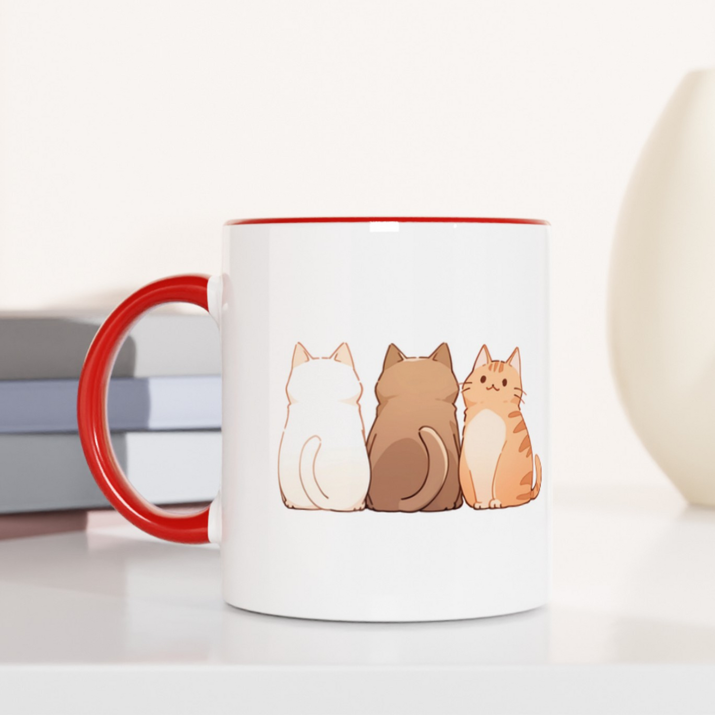 The Meow Trio (One Stands Out) 11oz Ceramic Two Tone Mug