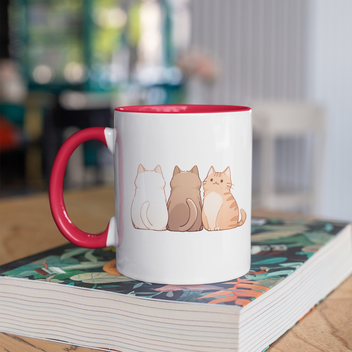 The Meow Trio (One Stands Out) 11oz Ceramic Two Tone Mug