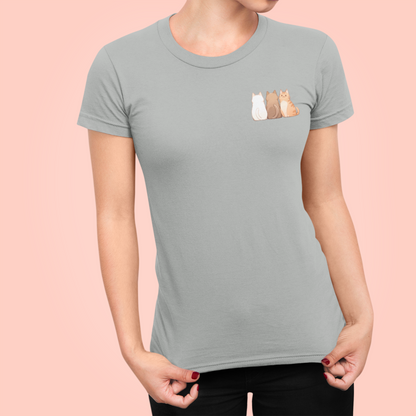The Meow Trio (One Stands Out) Women’s Slim Fit Tee