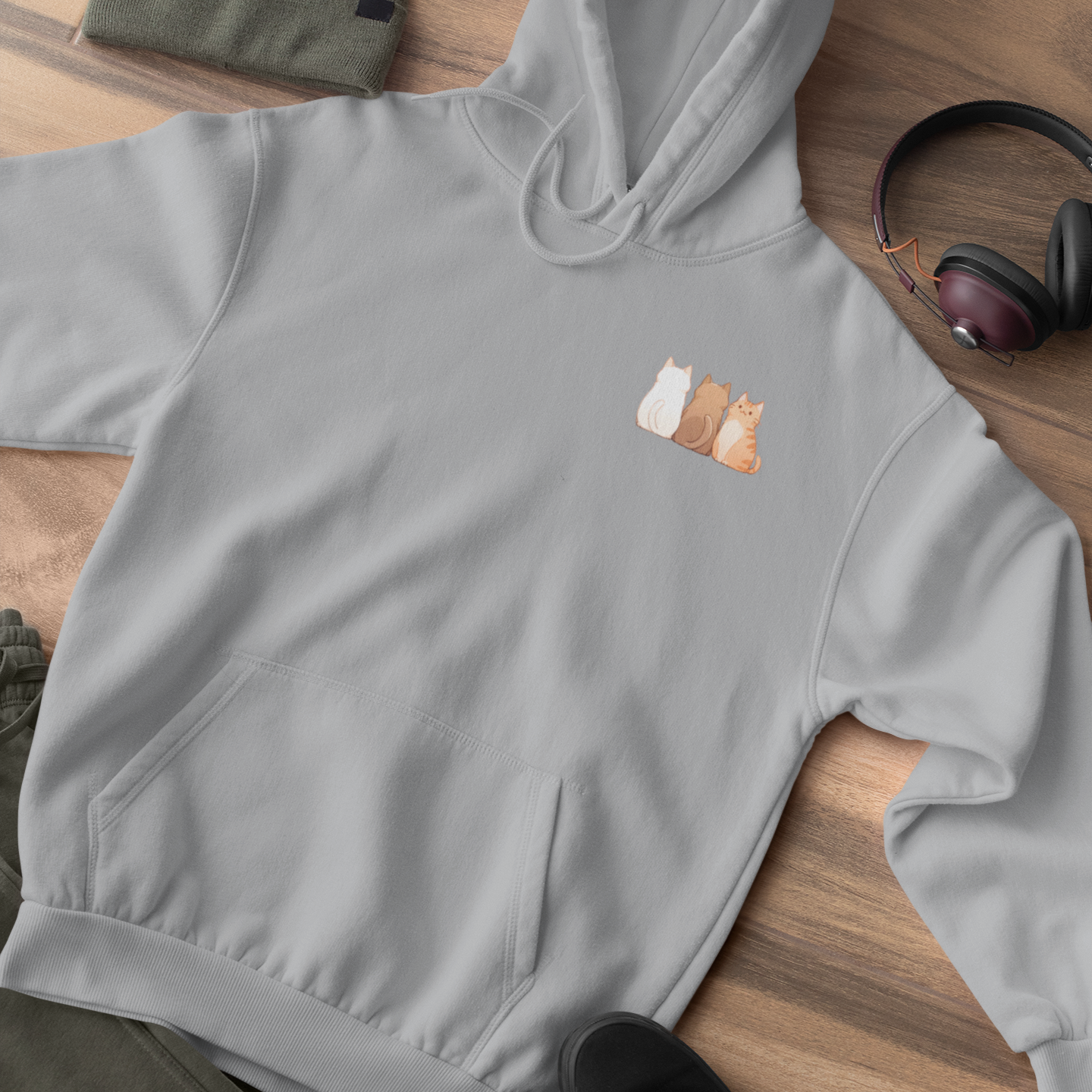 The Meow Trio (One Stands Out) Hoodie