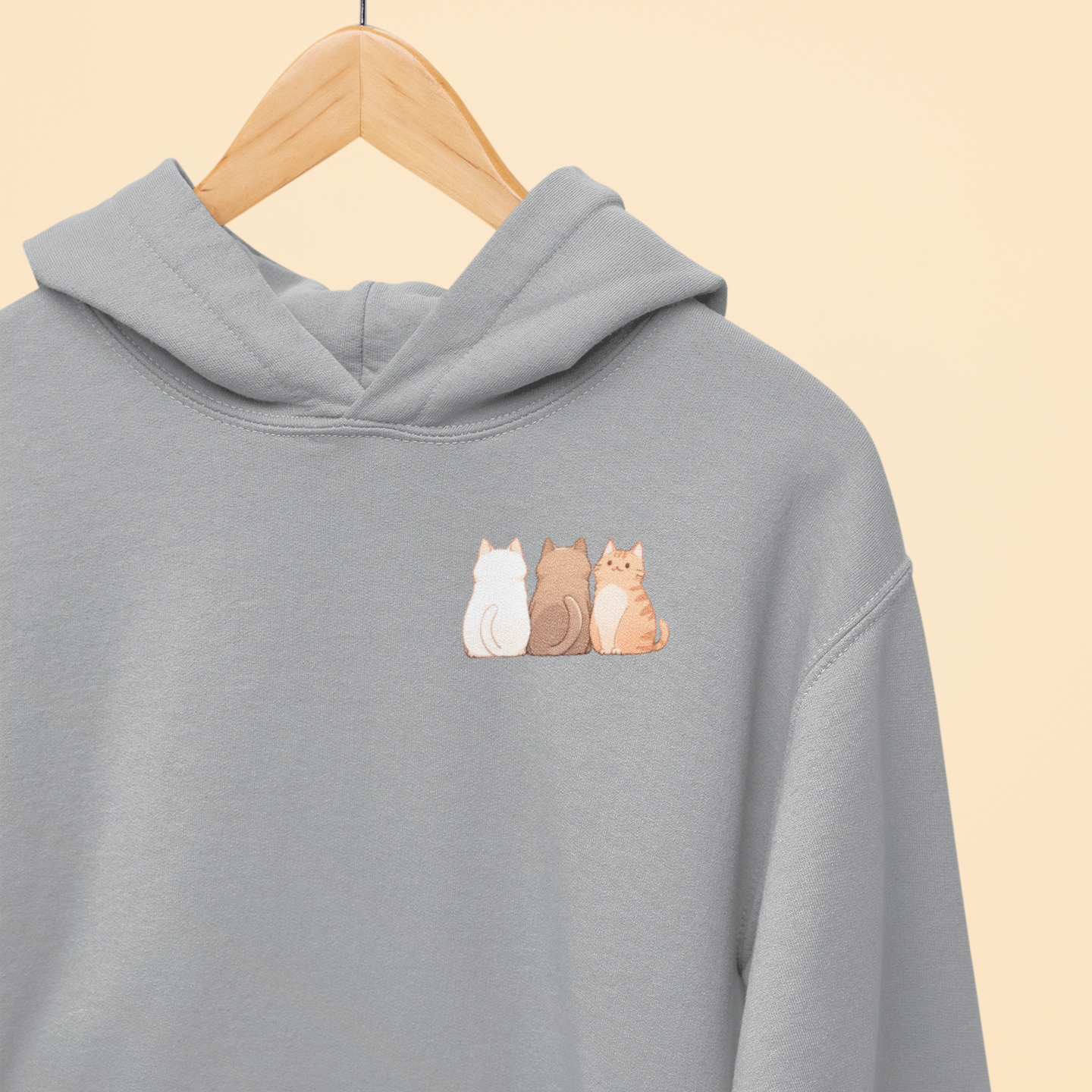 The Meow Trio (One Stands Out) Hoodie