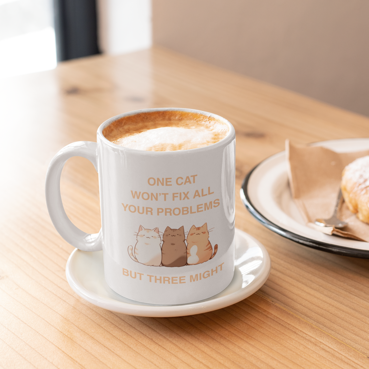 One Cat Won’t Fix All Your Problems (But Three Might) Coffee Mug