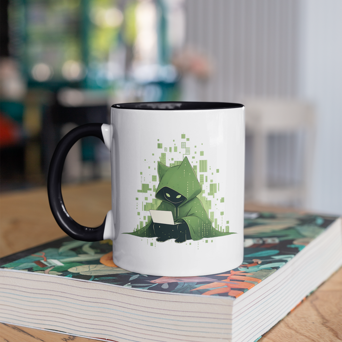 The Meowtrix 11oz Ceramic Two Tone Mug