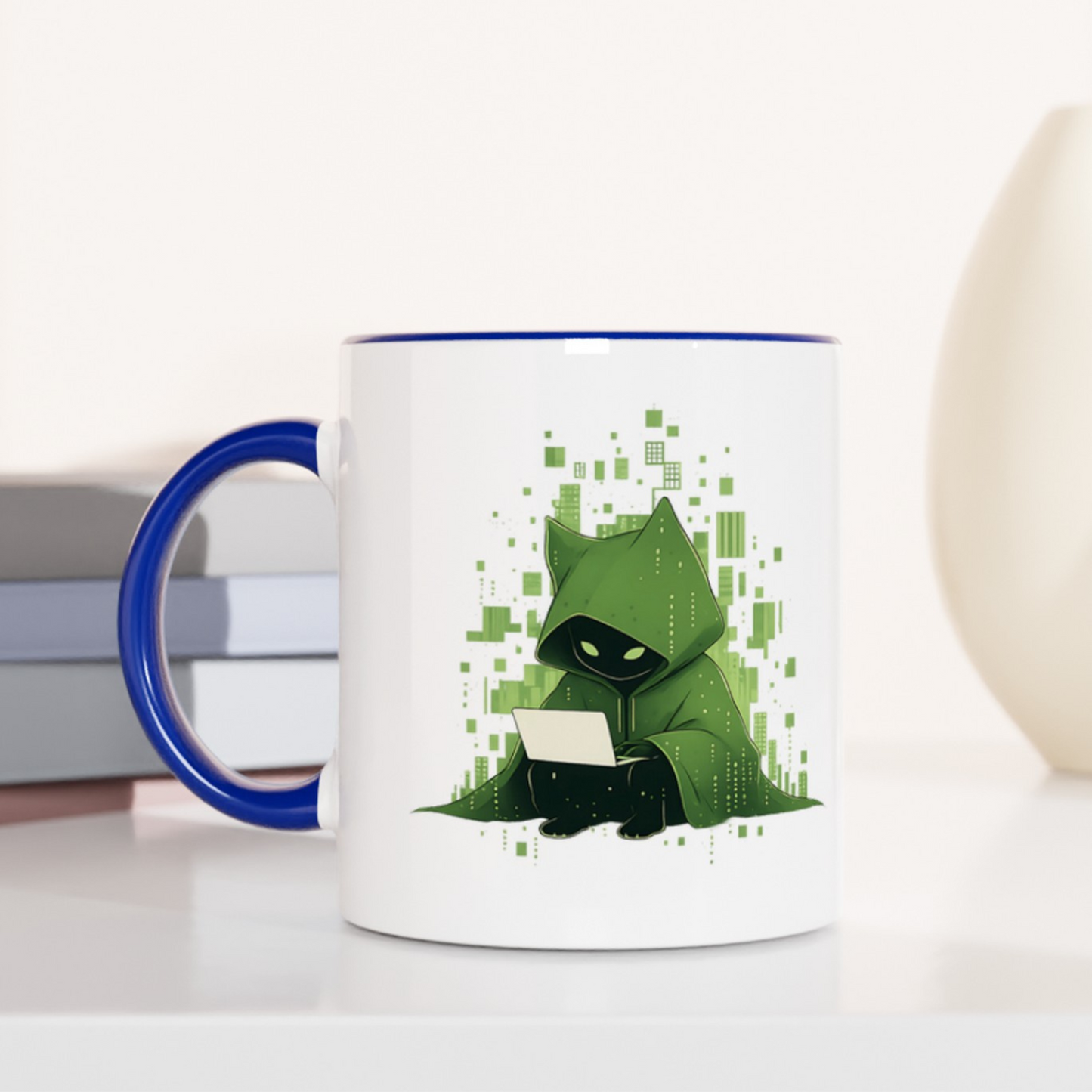 The Meowtrix 11oz Ceramic Two Tone Mug