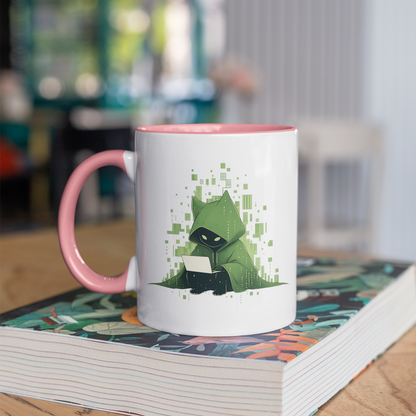 The Meowtrix 11oz Ceramic Two Tone Mug