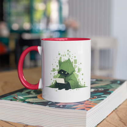 The Meowtrix 11oz Ceramic Two Tone Mug