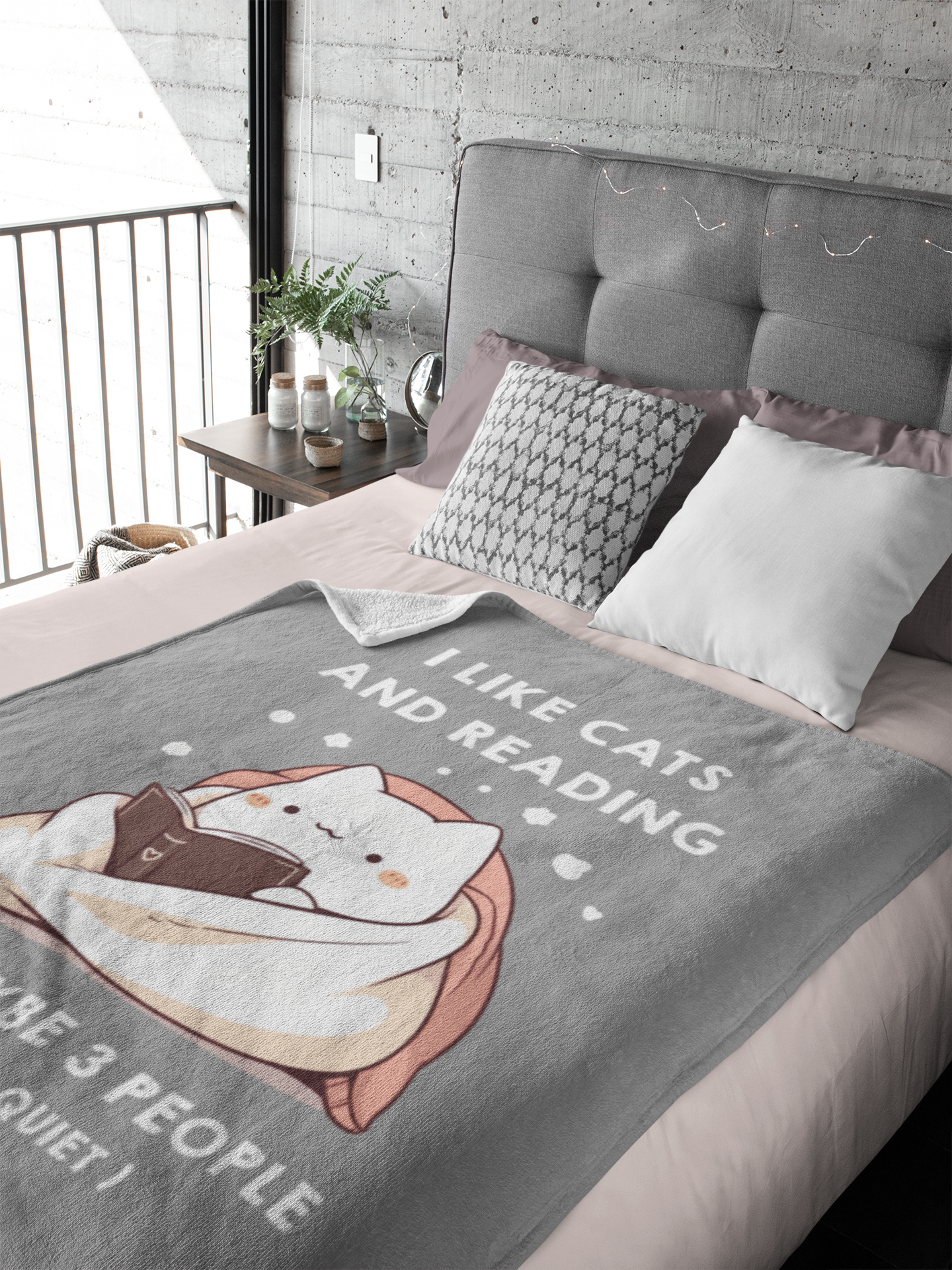 I Like Cats and Reading and Maybe 3 People (If They’re Quiet) Blanket