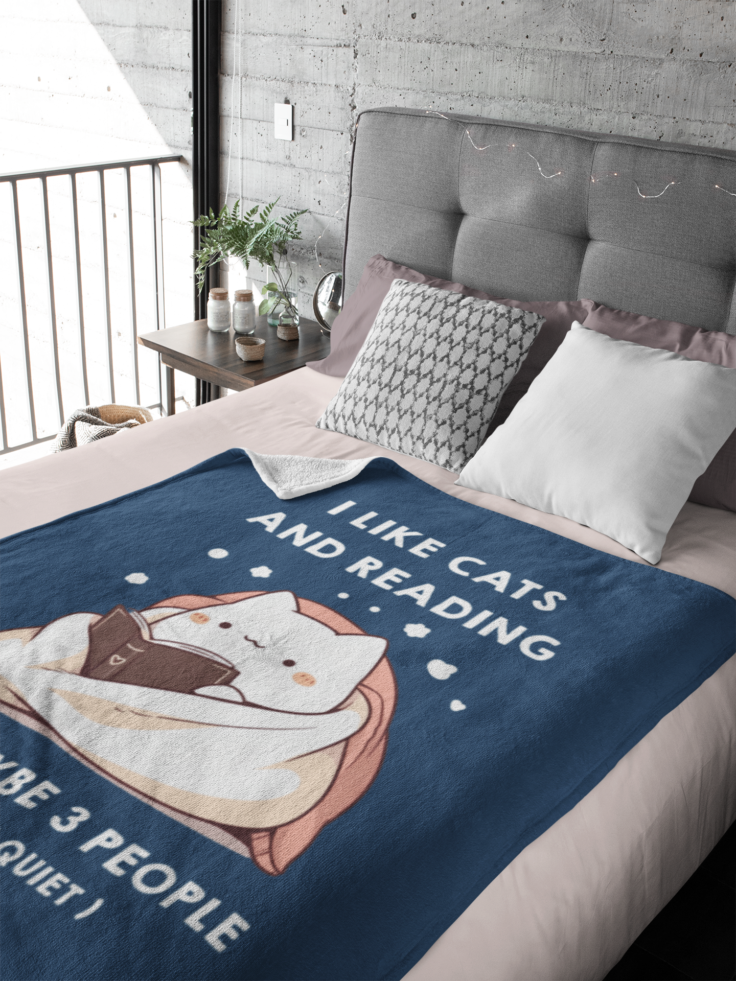 I Like Cats and Reading and Maybe 3 People (If They’re Quiet) Blanket