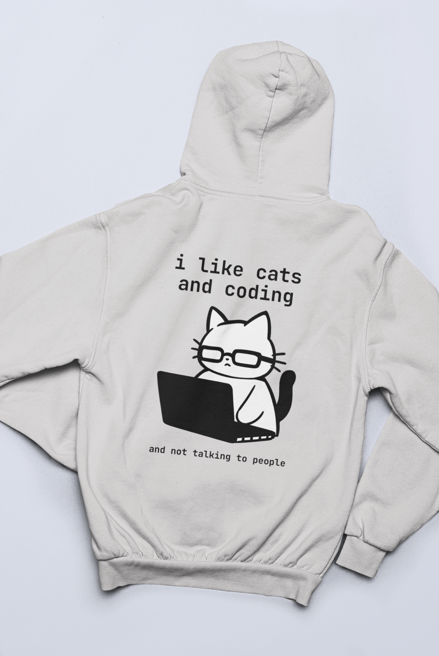 I Like Cats and Coding Zip Hoodie