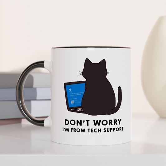CatStrike Blue Screen 11oz Ceramic Two Tone Mug