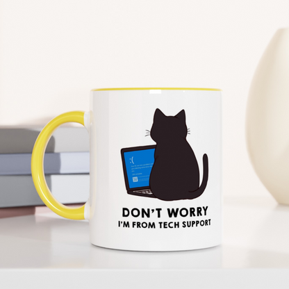 CatStrike Blue Screen 11oz Ceramic Two Tone Mug